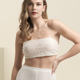 Bandeau Multifonction La Révolutionnaire blanc perle en dentelle et mousseline - Maison Ohr