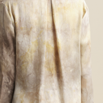 Détail batik de soie Haute Couture de Lyon – chemisier-robe Légèreté Maison Ohr