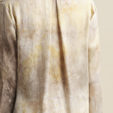 Détail batik de soie Haute Couture de Lyon – chemisier-robe Légèreté Maison Ohr