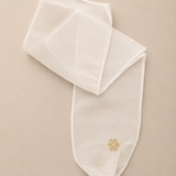Sacred Geometry Silk Bracelet Pearl White
