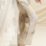 Détail ganse latérale pantalon Élévation – batik de soie Maison Ohr